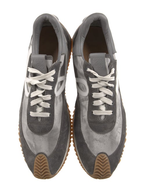 Loewe Suede Leather Trim Embellishment Sneakers