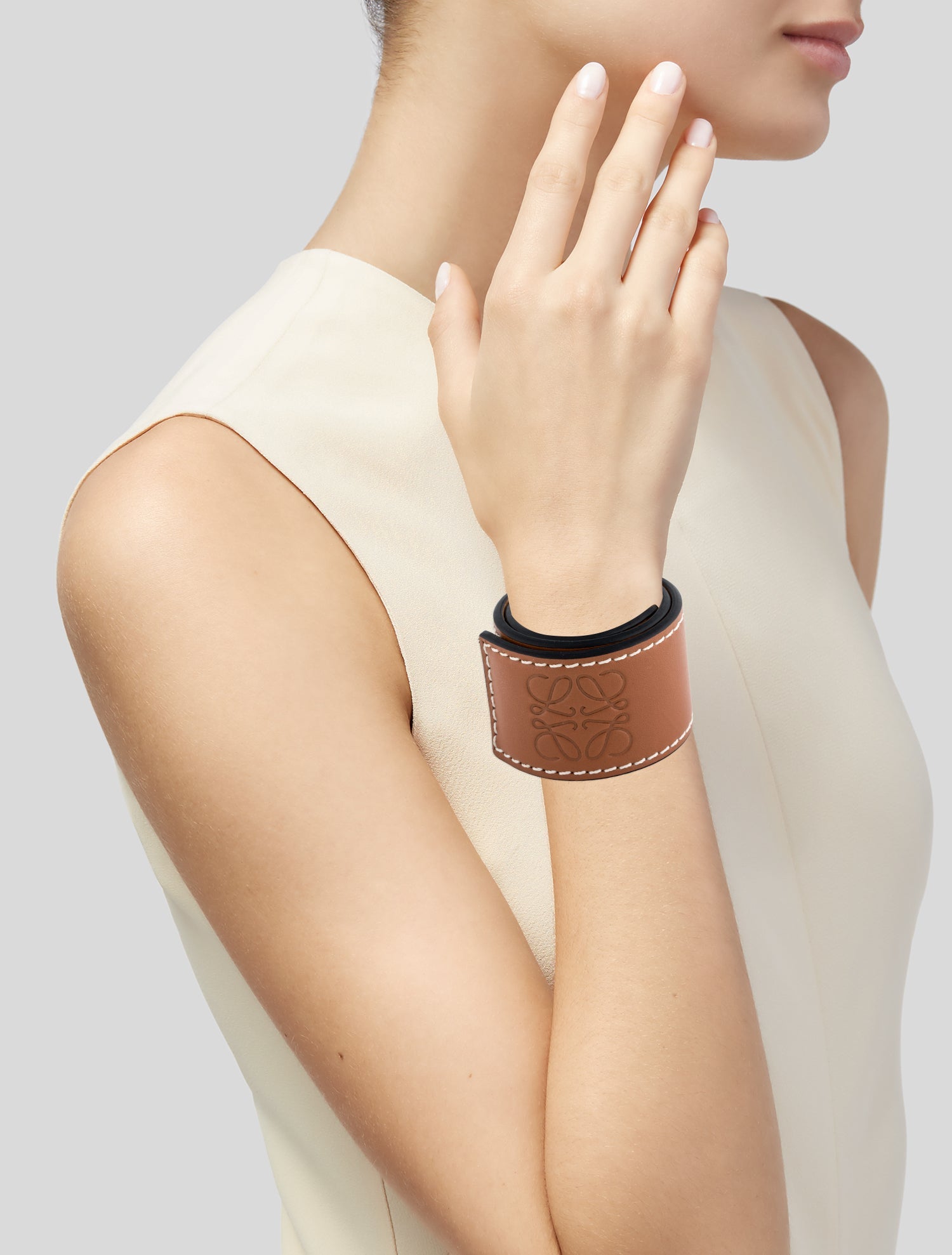 Loewe Leather Slap Bracelet
