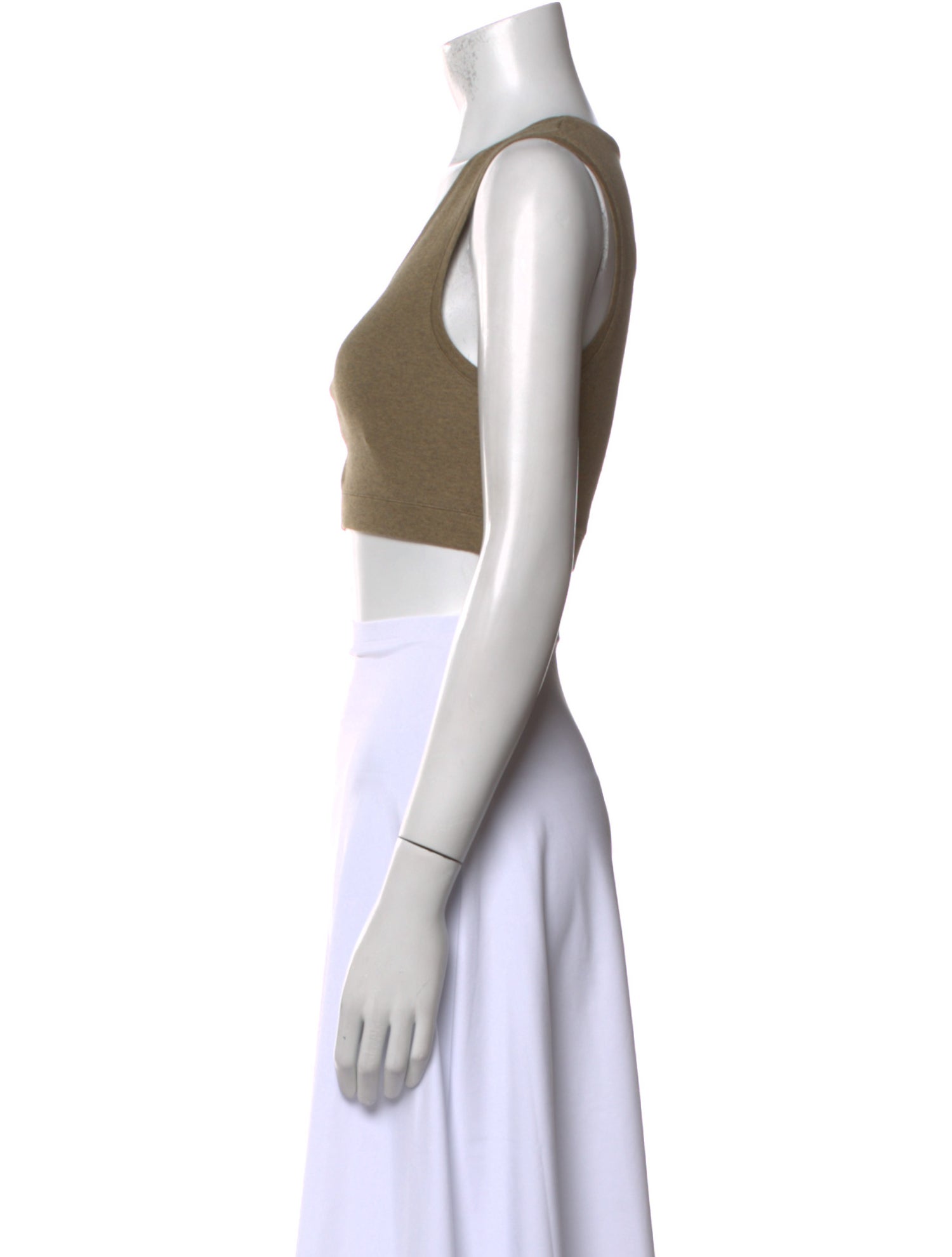 Loewe Scoop Neck Sleeveless Crop Top