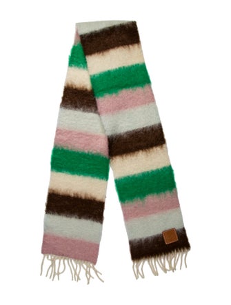 Loewe Mohair Striped Scarf
