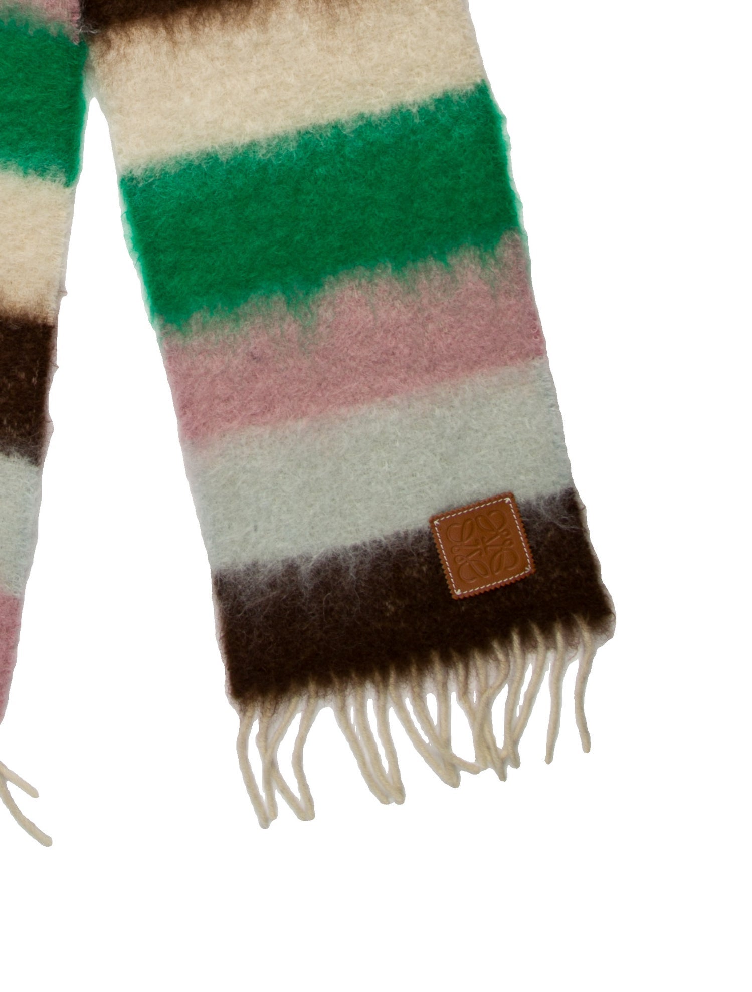 Loewe Mohair Striped Scarf