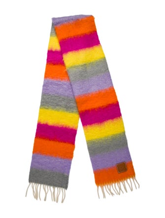Loewe Wool Striped Scarf