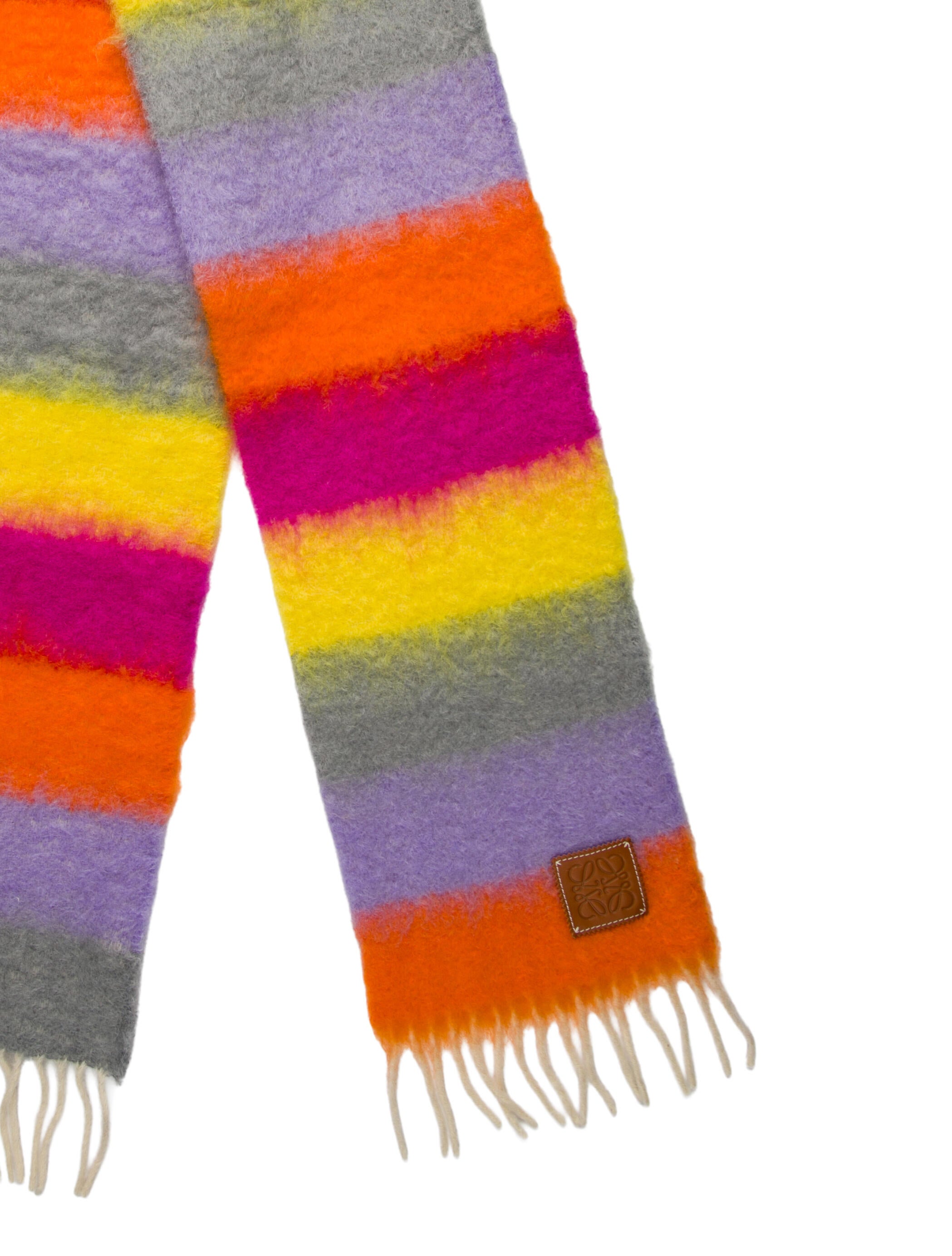 Loewe Wool Striped Scarf