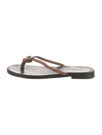 Loewe Leather Flip Flops