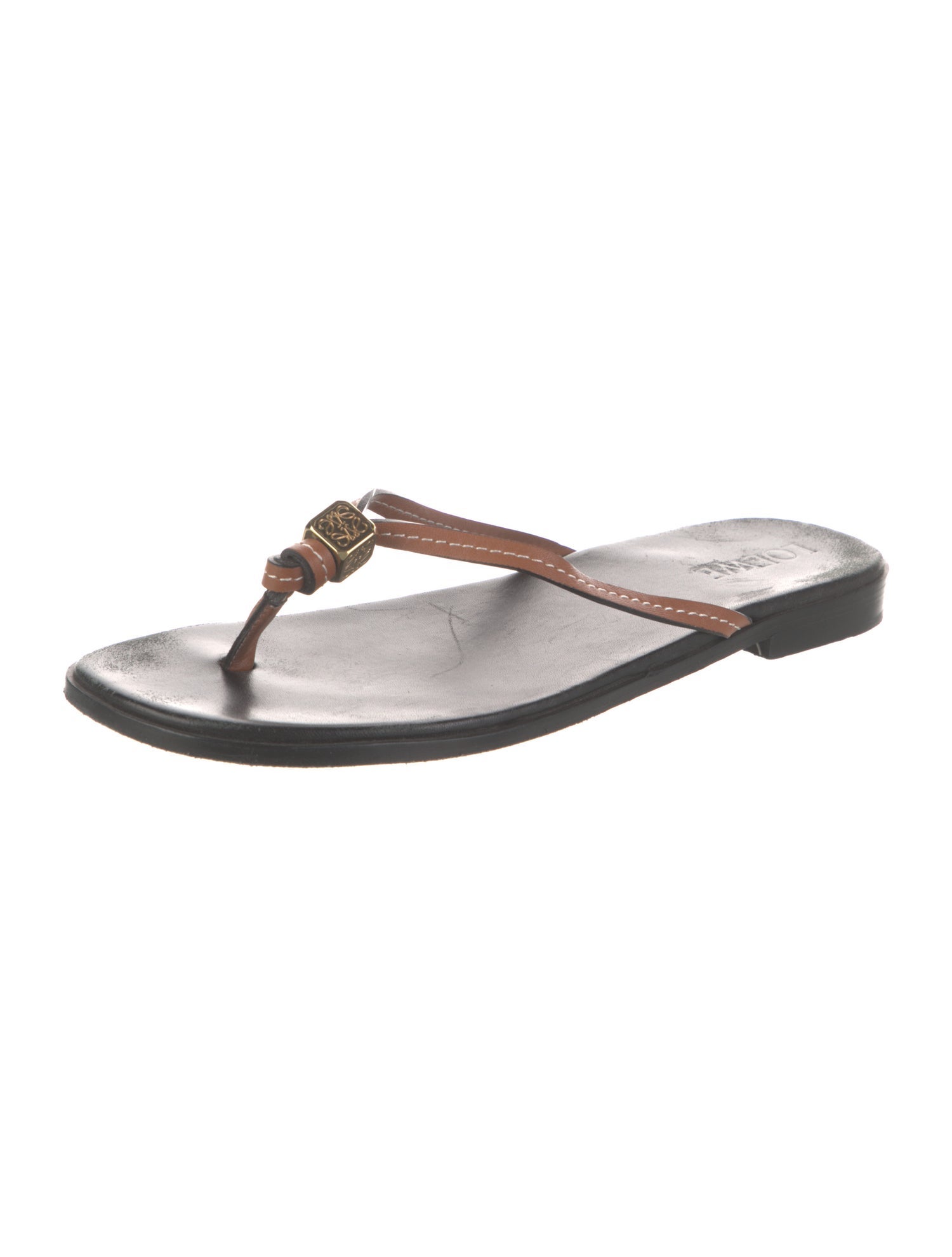 Loewe Leather Flip Flops