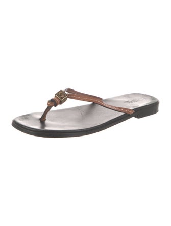 Loewe Leather Flip Flops
