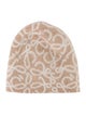 Loewe Wool Blend Pattern Print Knit Beanie