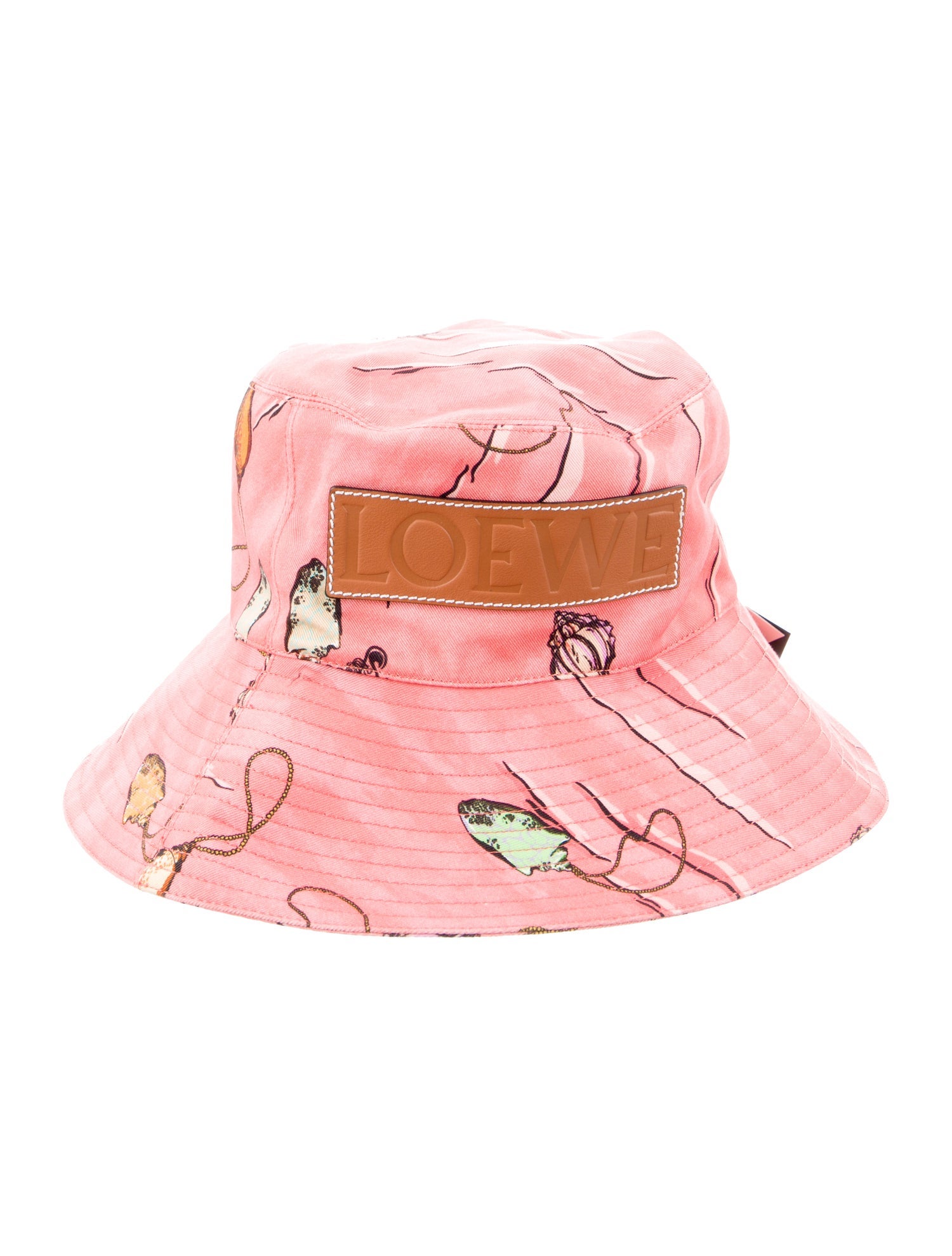 Loewe Pattern Print Cotton Bucket Hat w/Tags