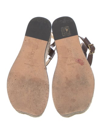 Loewe Leather Braided Accents Espadrilles