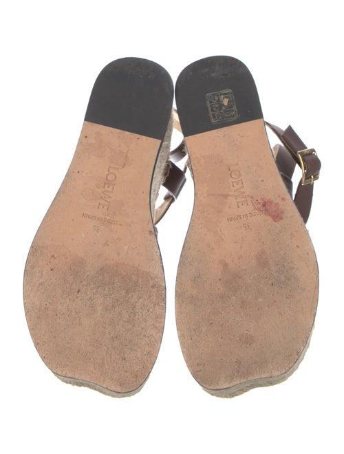 Loewe Leather Braided Accents Espadrilles