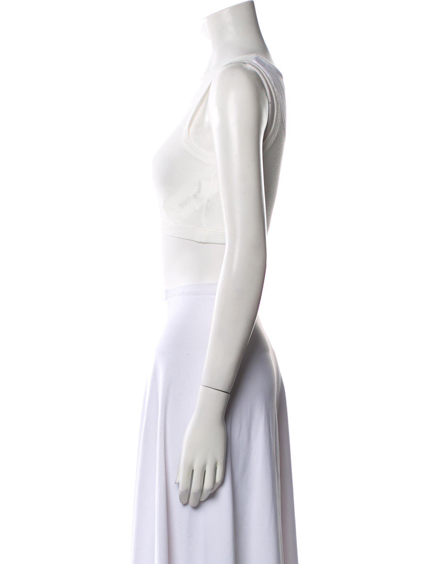 Loewe Graphic Print Scoop Neck Crop Top