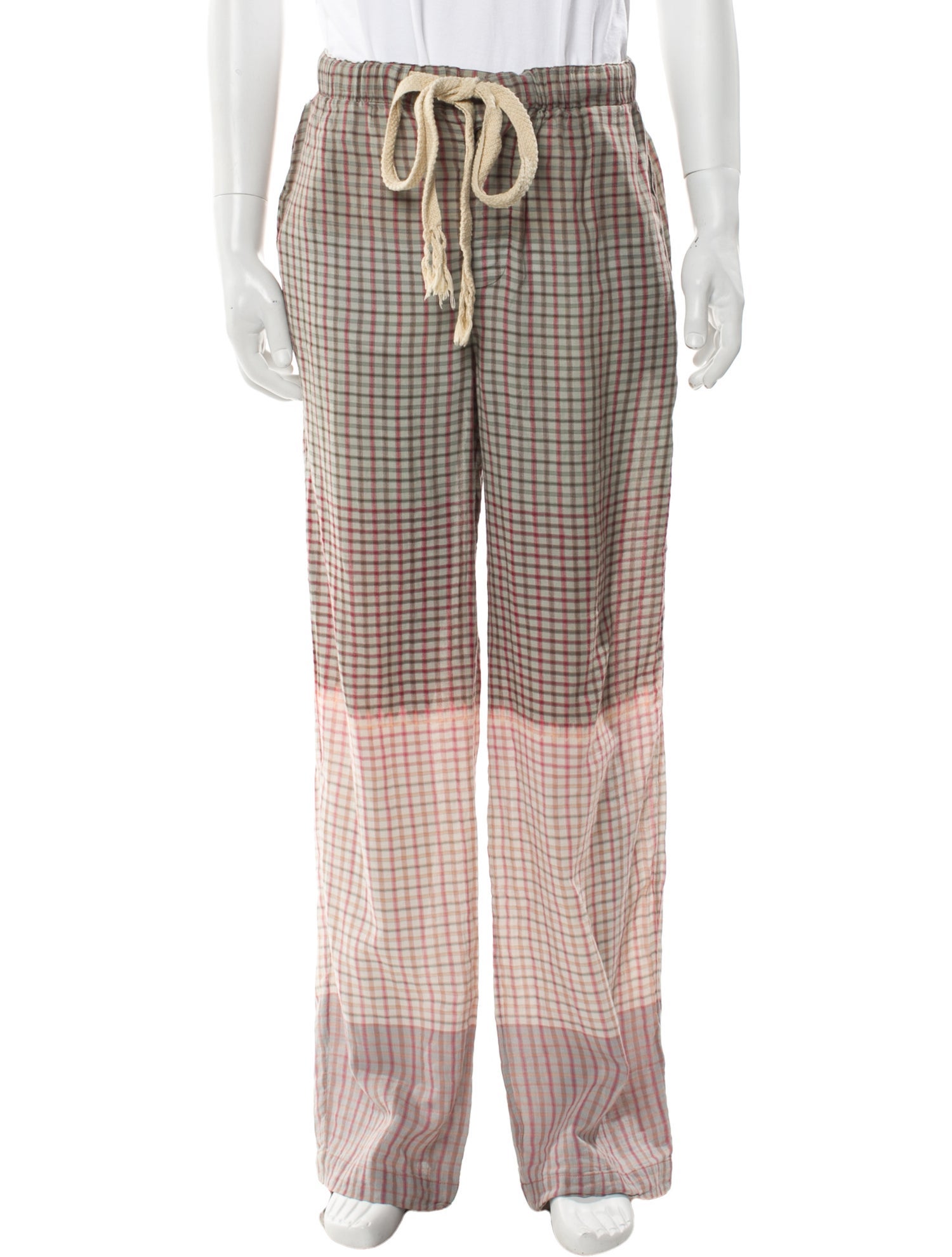 Loewe Paula's Ibiza Plaid Print Joggers