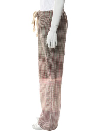 Loewe Paula's Ibiza Plaid Print Joggers