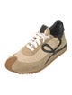 Loewe Suede Colorblock Pattern Sneakers
