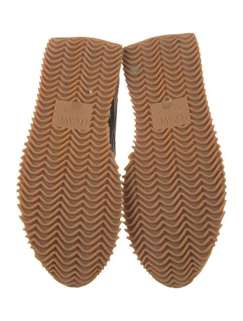 Loewe Suede Colorblock Pattern Sneakers