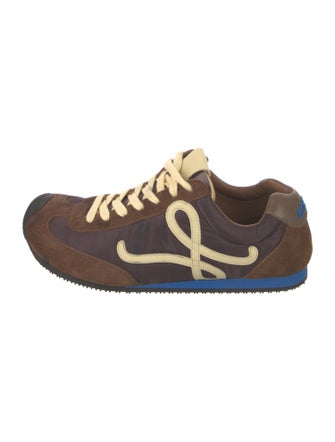Loewe Suede Printed Athletic Sneakers