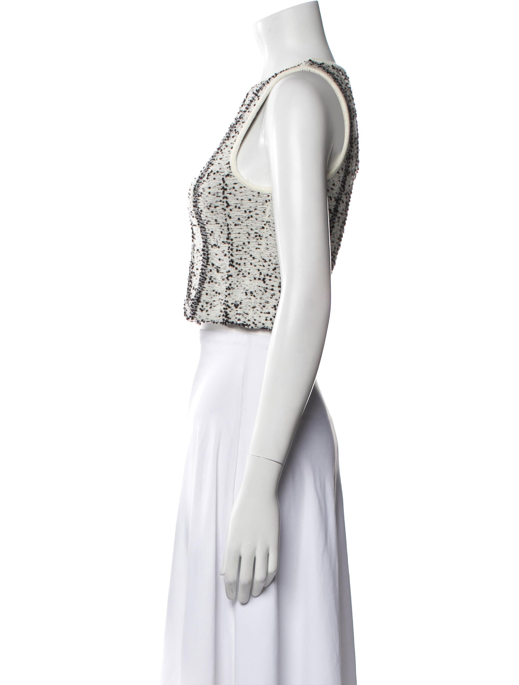 Loewe Printed Crew Neck Crop Top