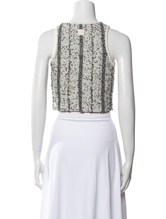 Loewe Printed Crew Neck Crop Top