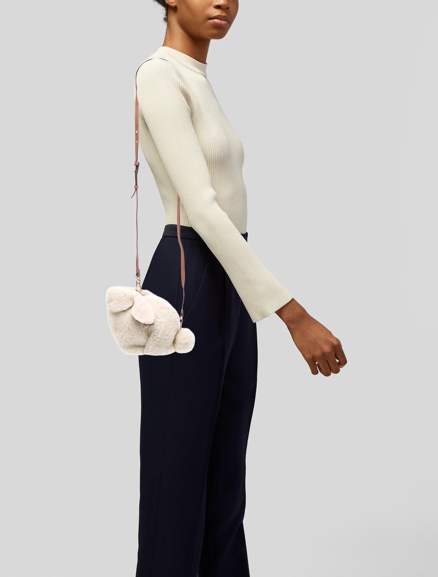 Loewe Shearling Mini Bunny