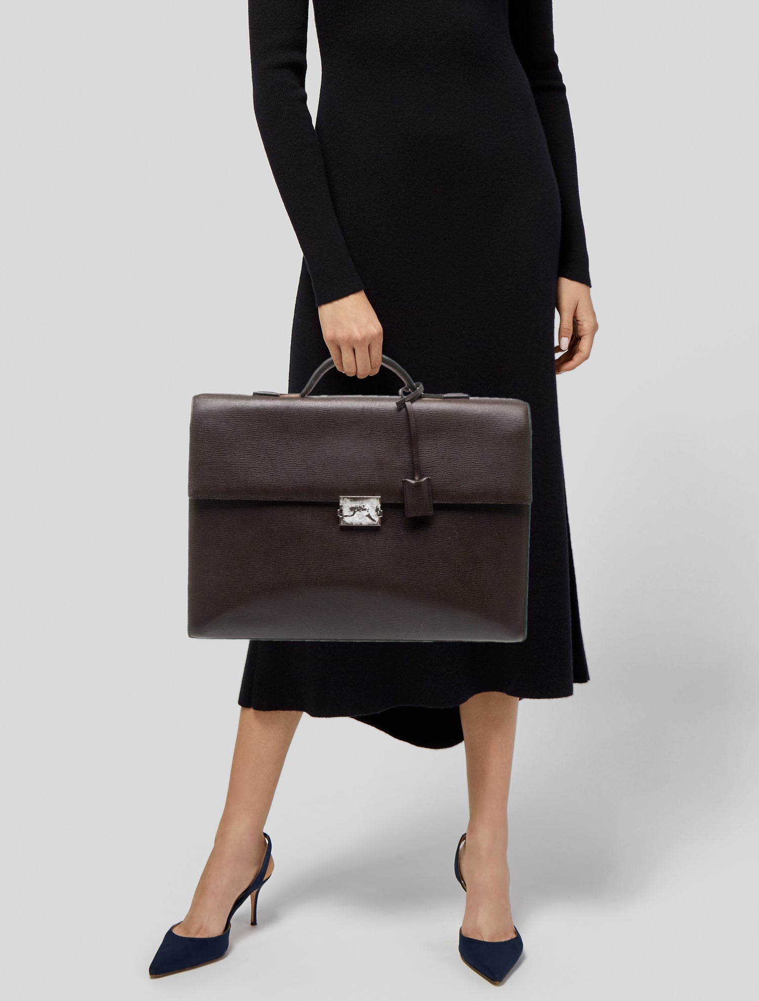 Loewe Leather Briefcase Vintage