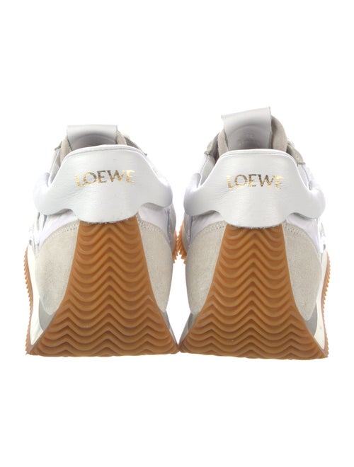 Loewe Suede Colorblock Pattern Sneakers