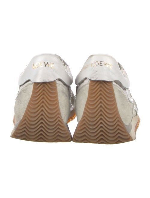 Loewe Suede Colorblock Pattern Sneakers