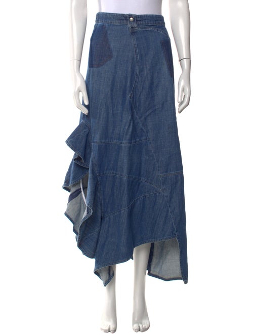 Loewe Ruffle Embellishment Midi Length Skirt