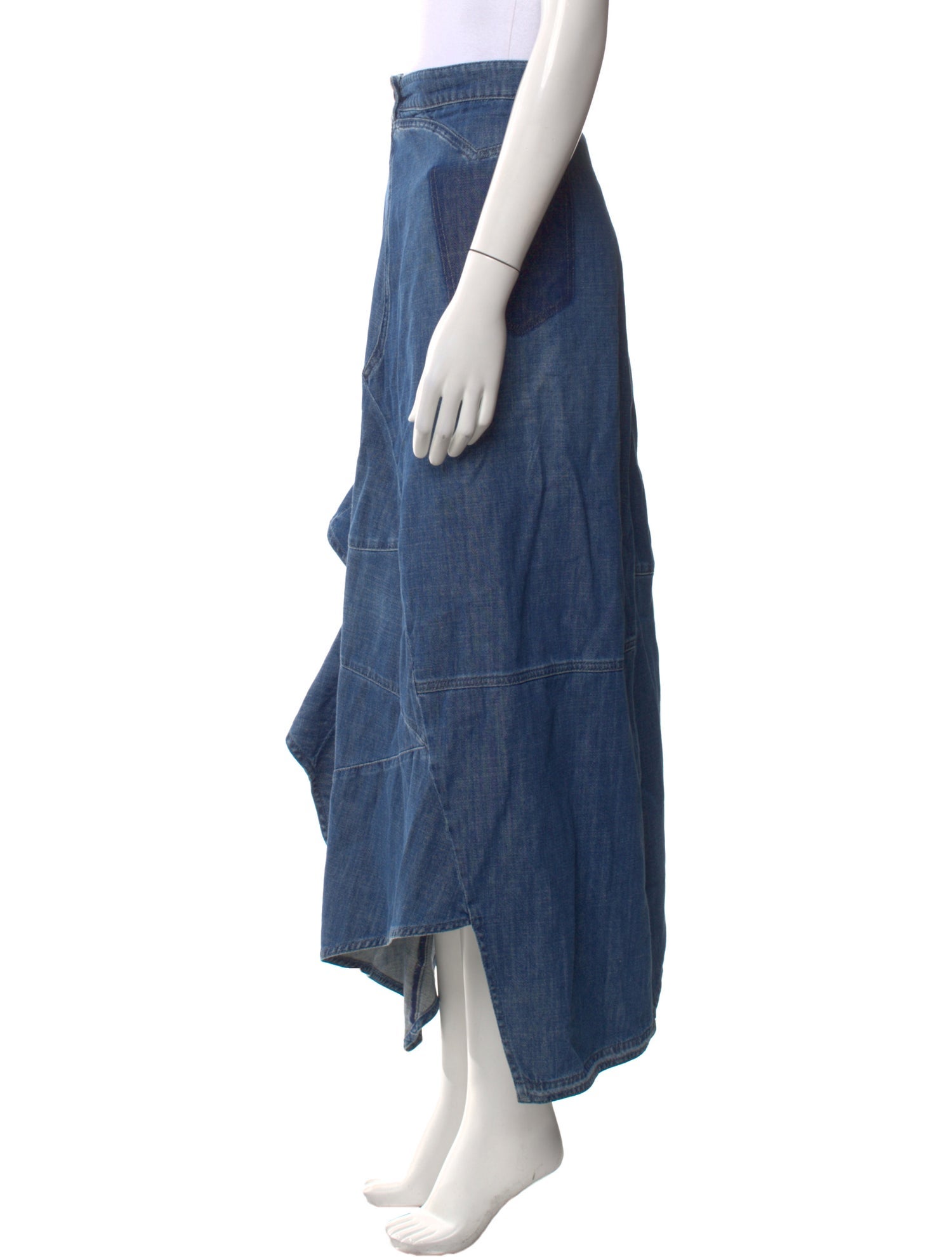 Loewe Ruffle Embellishment Midi Length Skirt