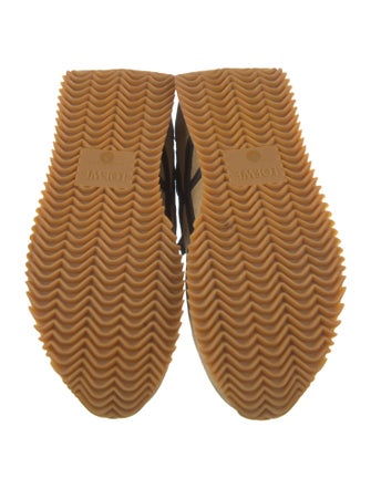Loewe Suede Printed Athletic Sneakers