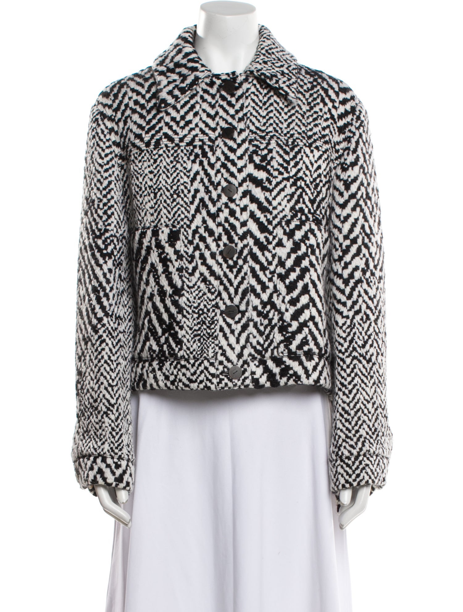 Loewe Wool Printed Biker Jacket w/ Tags