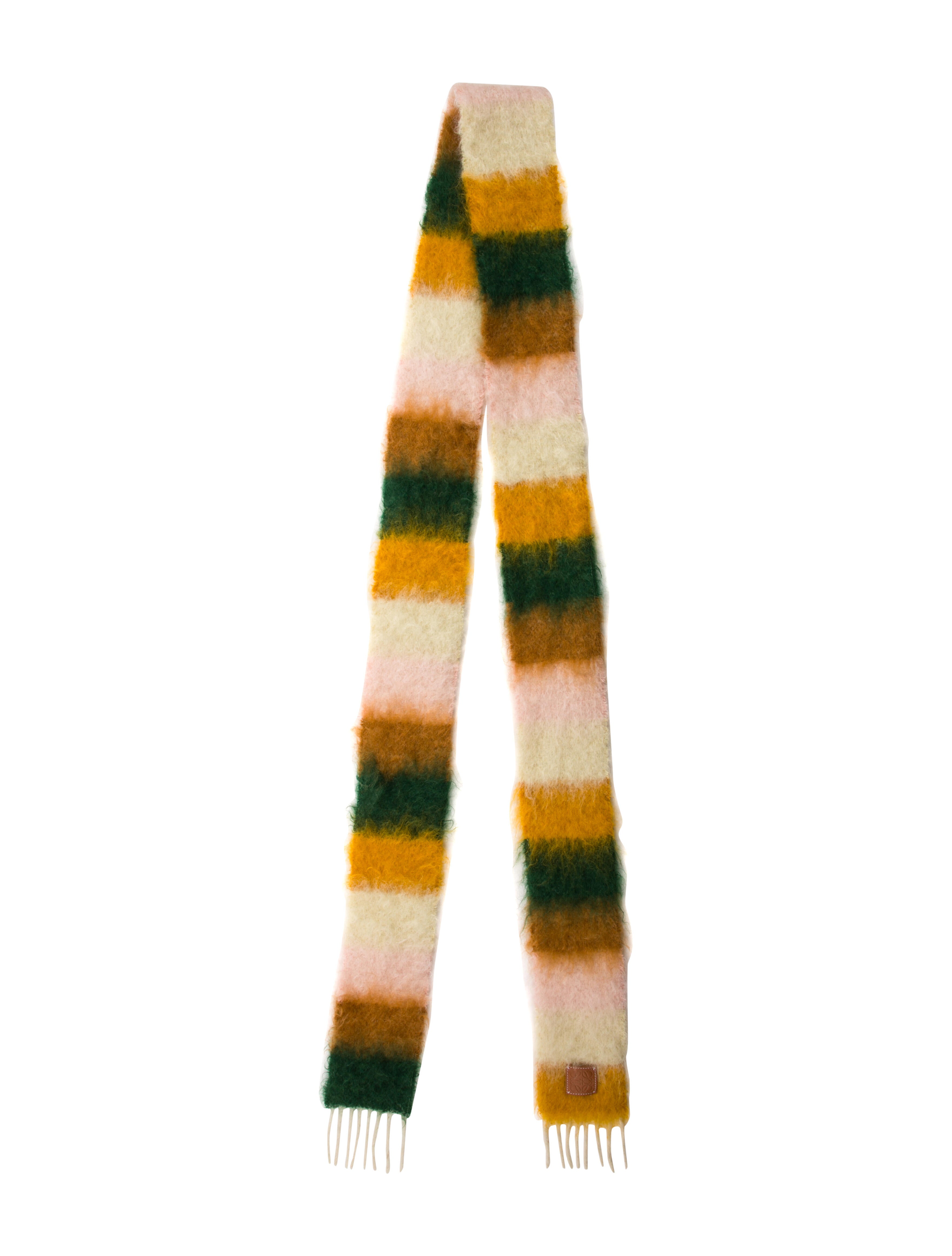Loewe Mohair Striped Scarf