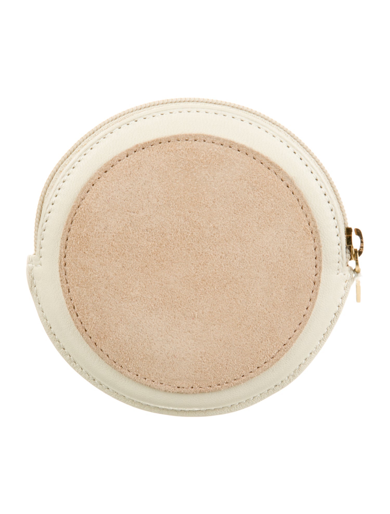 Loewe Suede Leather Round Coin Case
