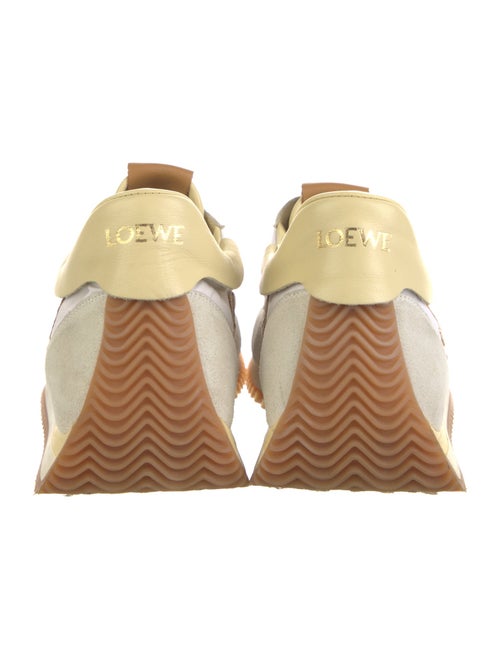 Loewe Suede Colorblock Pattern Sneakers