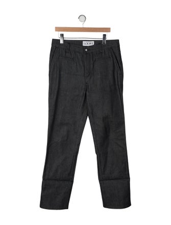 Loewe High-Rise Straight Leg Jeans
