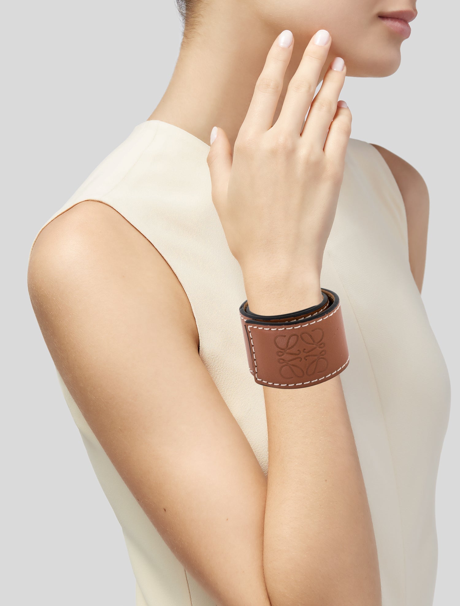 Loewe Leather Slap Bracelet