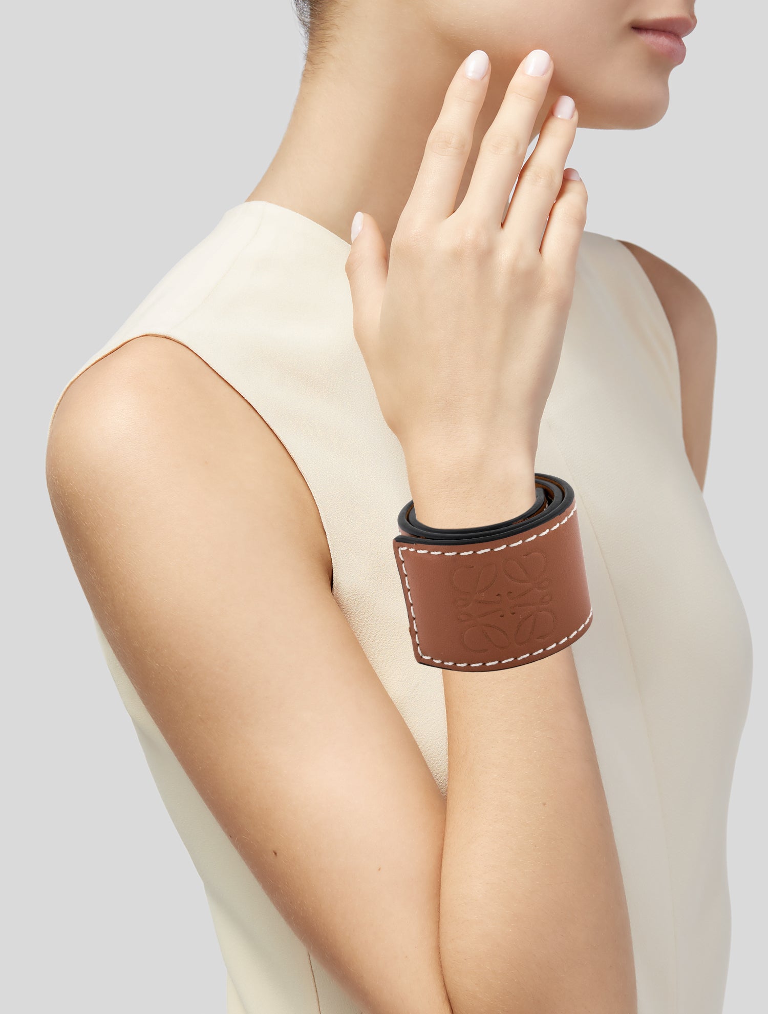 Loewe Leather Slap Bracelet