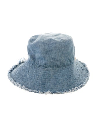 Loewe Denim Raw edge Bucket Hat