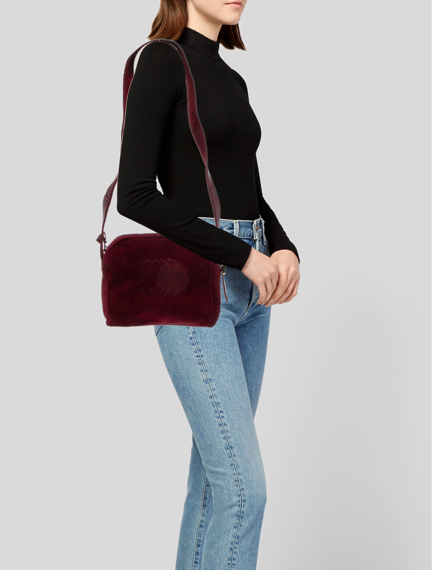 Loewe Suede Bucket Bag Vintage