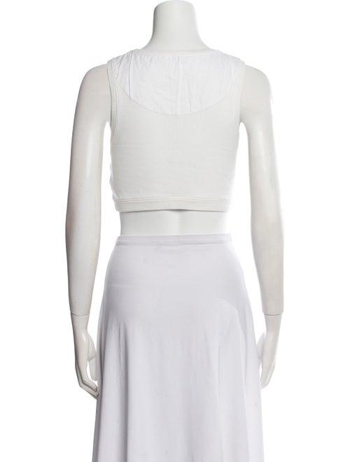 Loewe Graphic Print Scoop Neck Crop Top