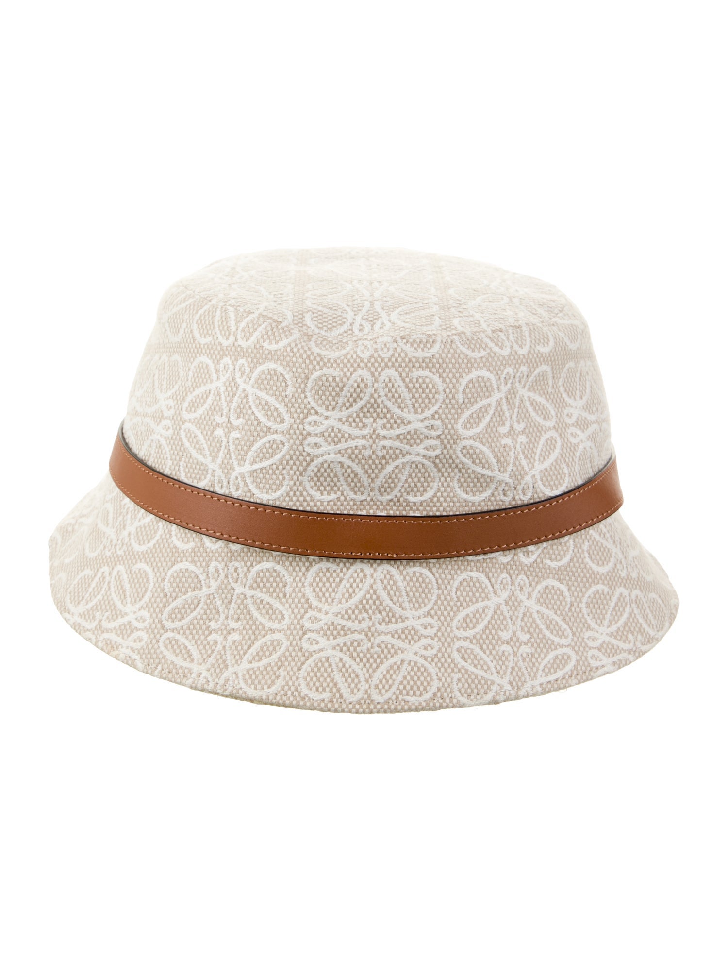 Loewe Neutral Pattern Printed Cotton Anagram Bucket Hat