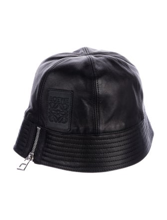 Loewe Leather Logo Bucket Hat