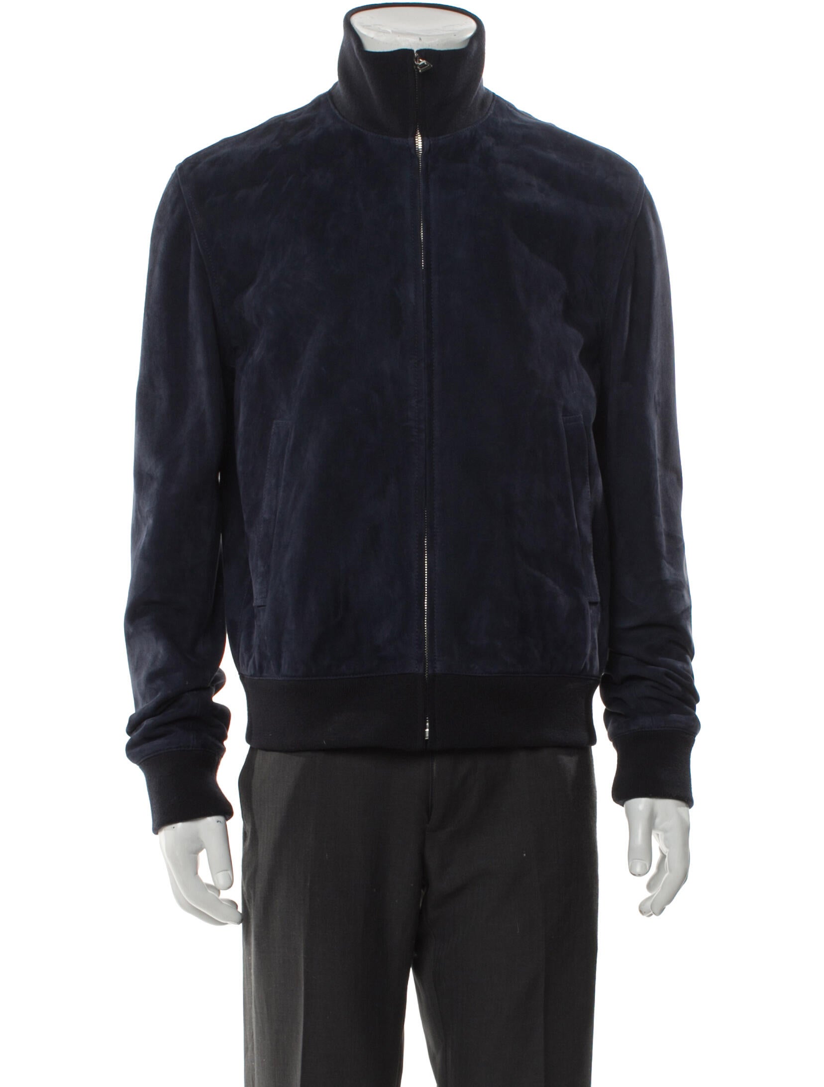 Loewe Suede Bomber Lamb Leather Windbreaker