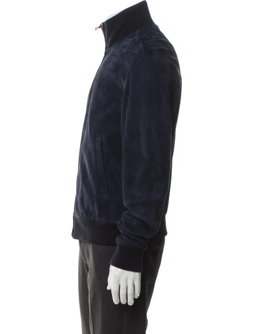 Loewe Suede Bomber Lamb Leather Windbreaker