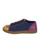 Loewe Suede Colorblock Pattern Sneakers
