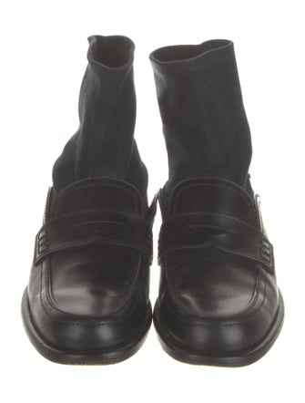 Loewe Leather Combat Boots