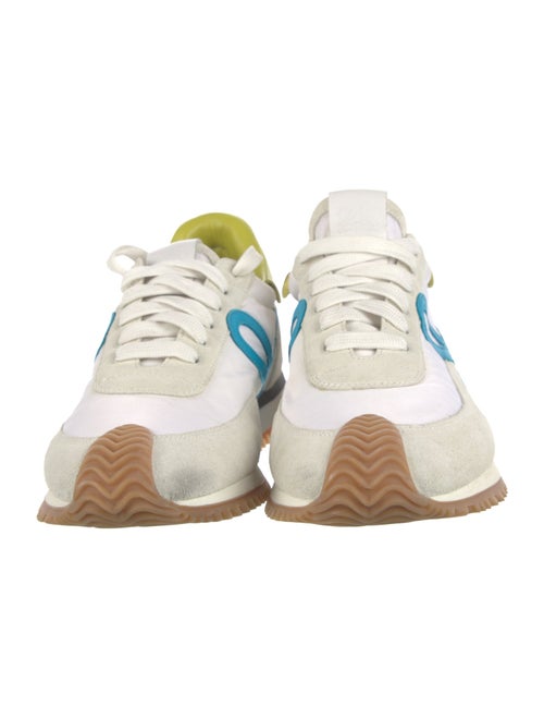 Loewe Suede Colorblock Pattern Sneakers