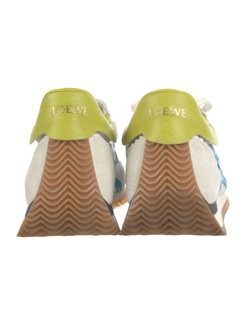 Loewe Suede Colorblock Pattern Sneakers