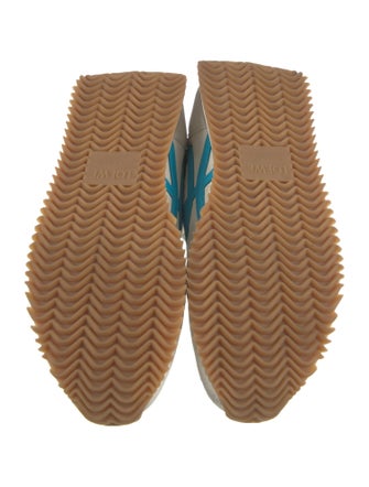 Loewe Suede Colorblock Pattern Sneakers