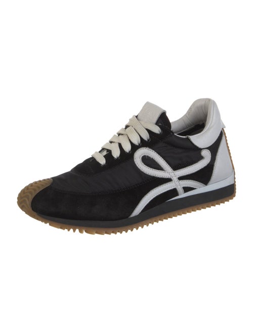 Loewe Suede Colorblock Pattern Sneakers