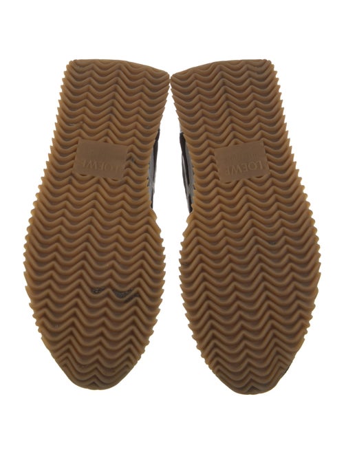 Loewe Suede Colorblock Pattern Sneakers